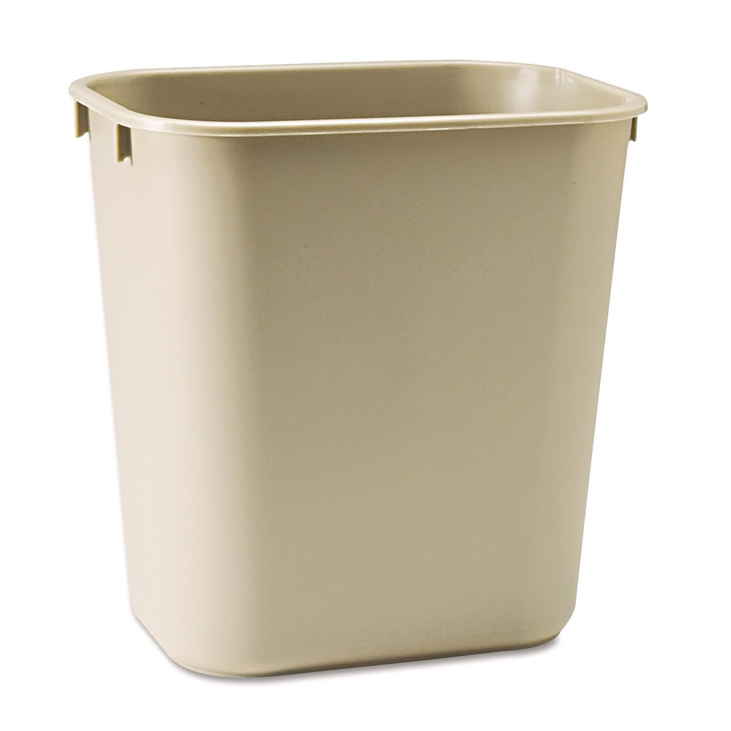 Rubbermaid Commercial Products Deskside Wastebasket/Trash Can, 3.25-Gallon/13-Quart, Black, Small, for Bedroom/Bathroom/Office, Fits Under Desk/Sink/Cabinet