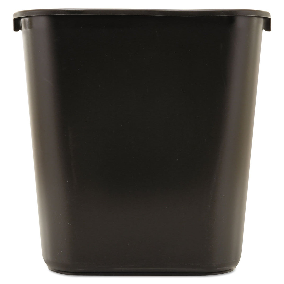 Rubbermaid Commercial Products Deskside Wastebasket/Trash Can, 3.25-Gallon/13-Quart, Black, Small, for Bedroom/Bathroom/Office, Fits Under Desk/Sink/Cabinet