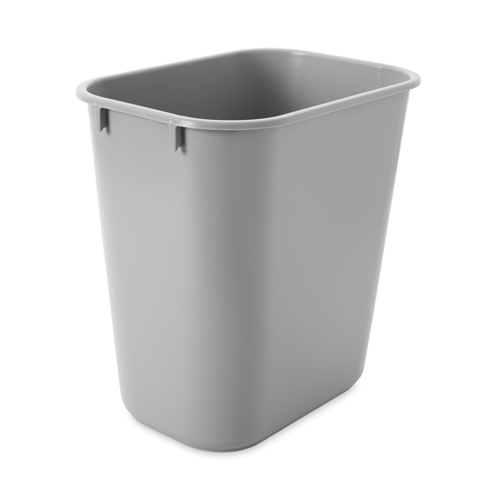 Rubbermaid Commercial Products Deskside Wastebasket/Trash Can, 3.25-Gallon/13-Quart, Black, Small, for Bedroom/Bathroom/Office, Fits Under Desk/Sink/Cabinet