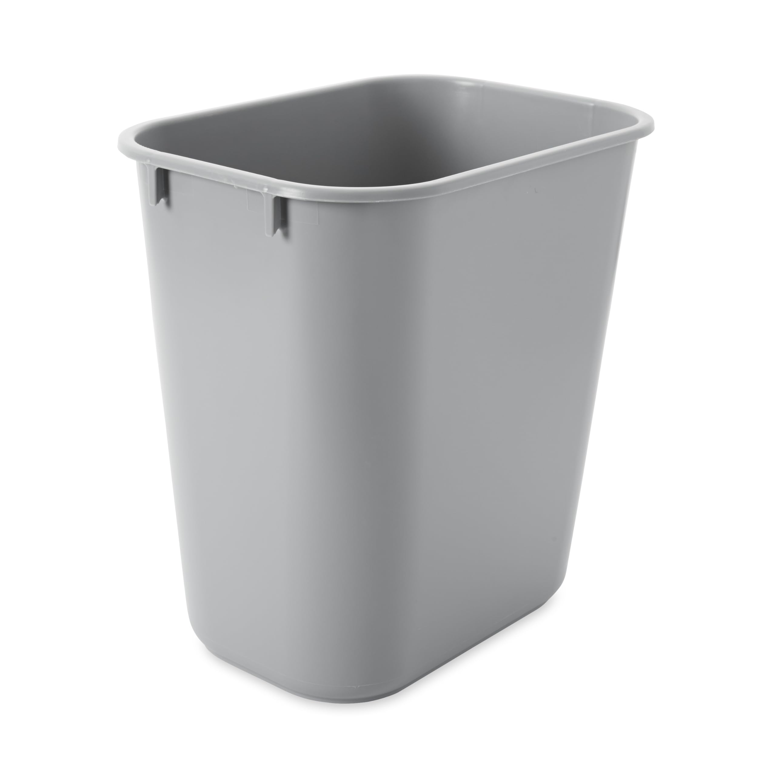 Rubbermaid Commercial Products Deskside Wastebasket/Trash Can, 3.25-Gallon/13-Quart, Black, Small, for Bedroom/Bathroom/Office, Fits Under Desk/Sink/Cabinet