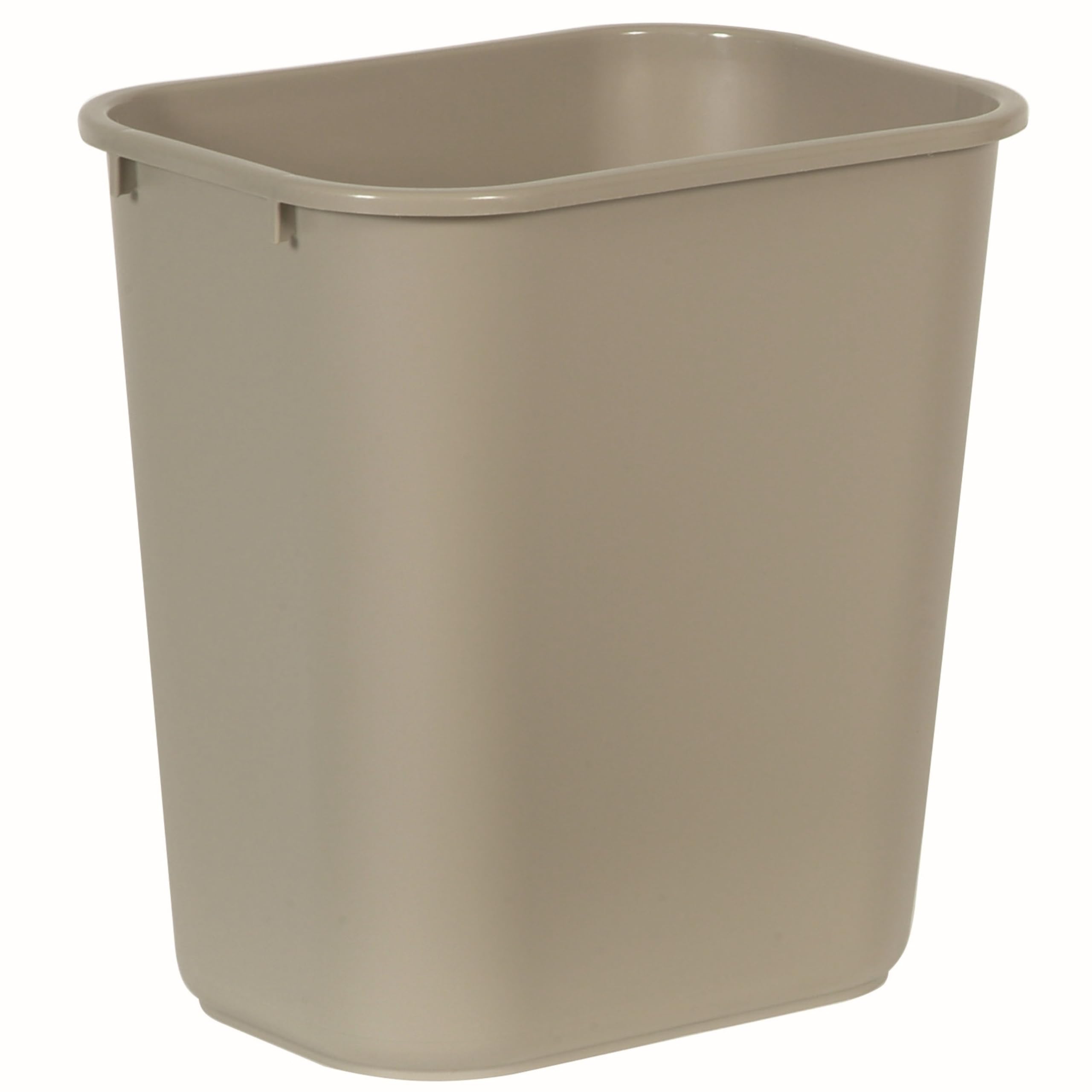 Rubbermaid Commercial Products Deskside Wastebasket/Trash Can, 3.25-Gallon/13-Quart, Black, Small, for Bedroom/Bathroom/Office, Fits Under Desk/Sink/Cabinet