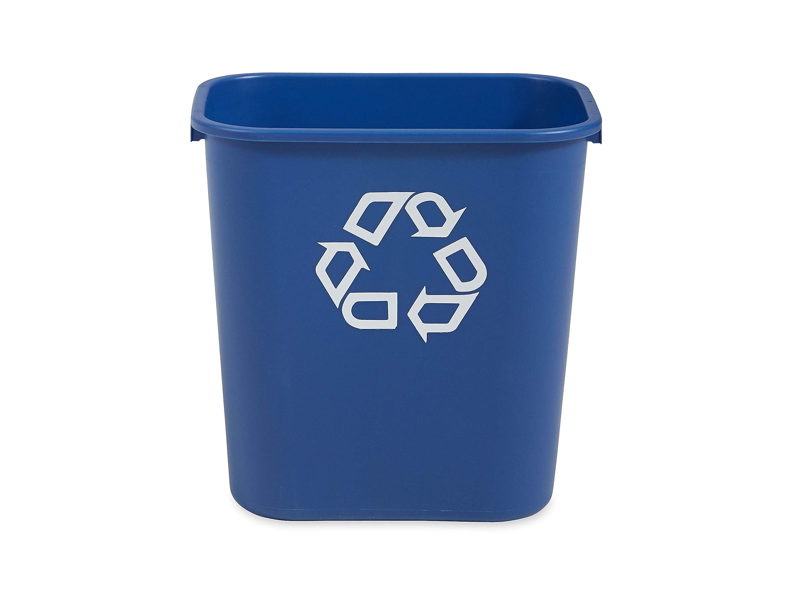 Rubbermaid Commercial Products Deskside Wastebasket/Trash Can, 3.25-Gallon/13-Quart, Black, Small, for Bedroom/Bathroom/Office, Fits Under Desk/Sink/Cabinet