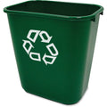 Rubbermaid Commercial Products Deskside Wastebasket/Trash Can, 3.25-Gallon/13-Quart, Black, Small, for Bedroom/Bathroom/Office, Fits Under Desk/Sink/Cabinet