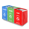 Separate Recycling Waste Bin Bags for Kitchen Office in Home - Large Size Sturdy Double Handles 10 Gallon Recycle Garbage Sorting Bins
