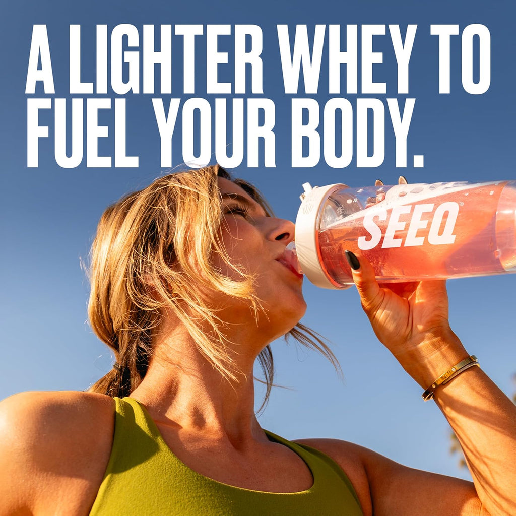 SEEQ Clear Protein Powder Arctic Cherry - Limited Edition - 18 On-The-Go Sticks - 22g Clear Whey Protein Isolate - Zero Sugar - 0g Lactose - Allergen Friendly - GLP1 Support - Post Workout Recovery