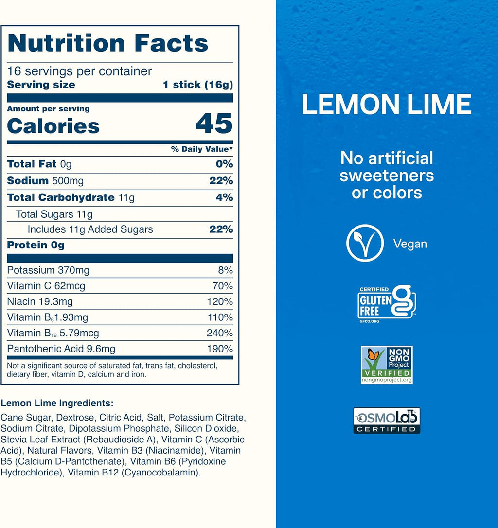 Liquid I.V. Hydration Electrolytes, Lemon Lime, 16 Count