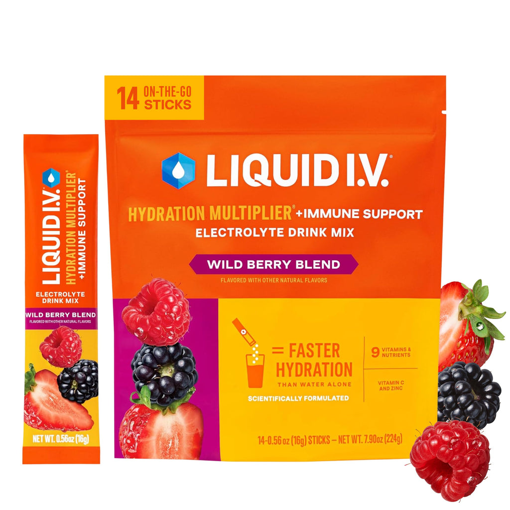 Liquid I.V. Hydration + Immune Electrolytes, Tangerine, 14 Count